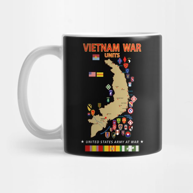 Map - US Military Units in Vietnam by twix123844